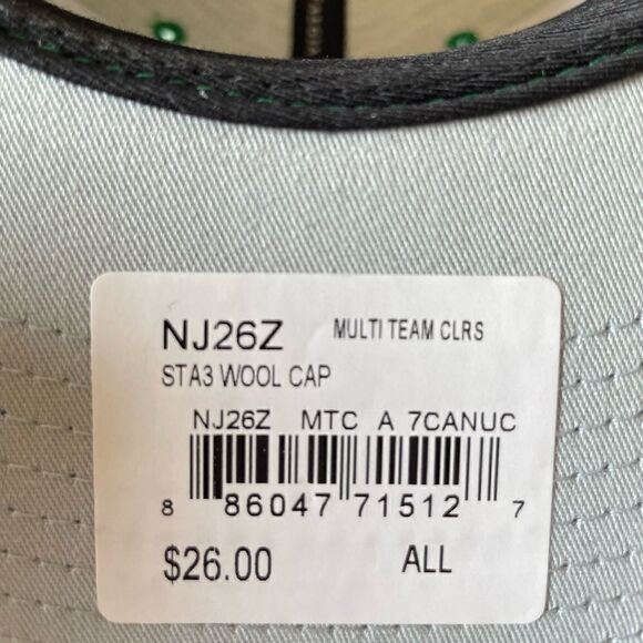 NWT Mitchell & Ness Vintage Hockey Vancouver Canucks Adjustable Flat Bill Cap - Picture 9 of 9